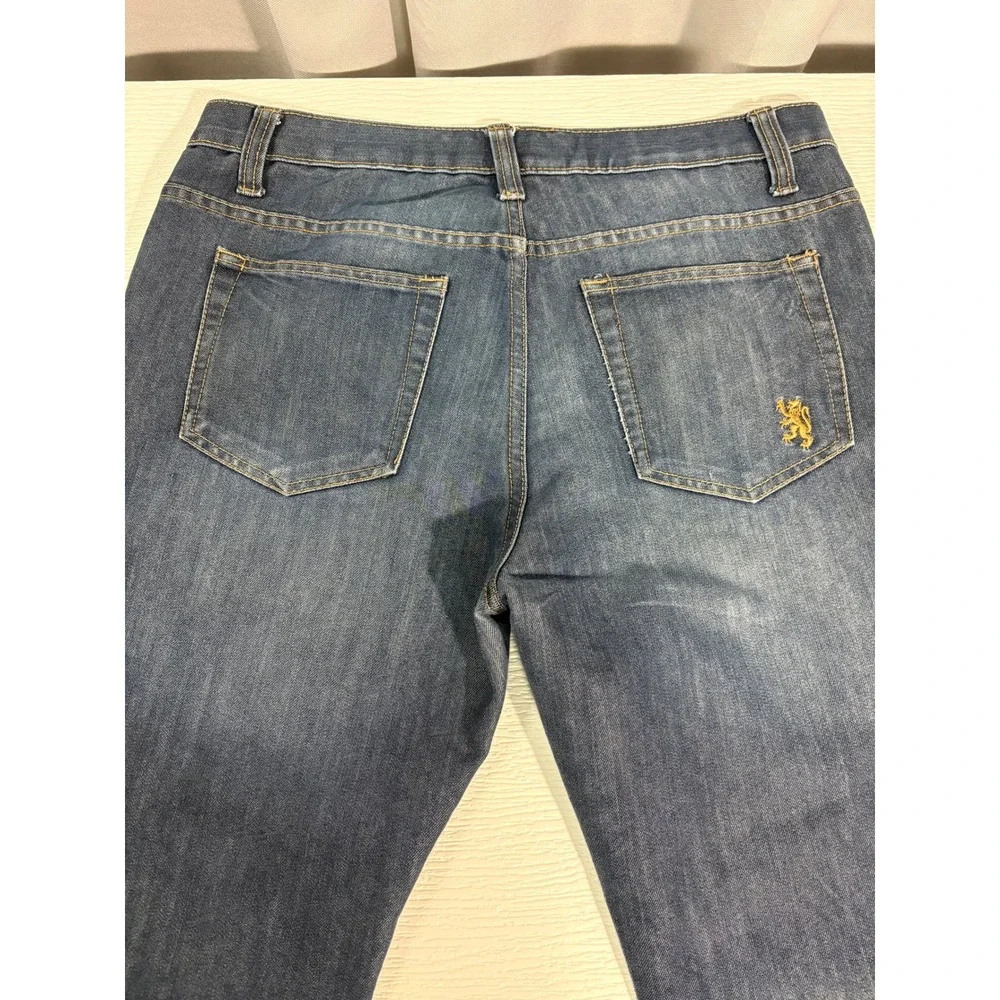 Lions Crest by English Laundry Mens 34x30 Straight Leg Dark Wash Jeans MC0042